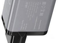 Зарядное устройство Akai CH-6A32 USB/USB-C 20 Вт Серое