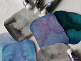 Акрил Super Vision с грануляцией "Acrylic layered" в тубе 8 мл S5 Blue violet
