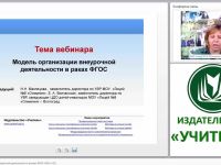 Модель организации внеурочной деятельности в рамках ФГОС НОО и ОО