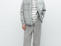 Джинсовая рубашка, Бежевый