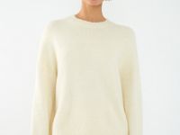 Джемпер оверсайз с шерстью, Желтый