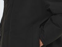 Удлинённая куртка с капюшоном, Черный