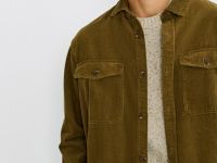 Рубашка из вельвета, Желтый