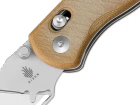 Складной нож Kizer Drop Bear Utility, сталь SK5, рукоять Natural Micarta