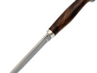 Туристический нож Финка, сталь M390, рукоять айронвуд