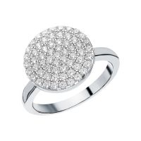 Серебряное кольцо с фианитами