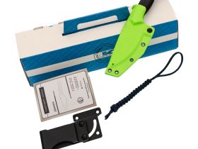 Цельнометаллический нож Пиранья, сталь VG-10, рукоять черная G10