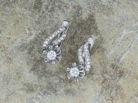 Серьги из белого золота с бриллиантами э0901сг04201616