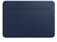 Чехол для ноутбука WIWU Skin Pro II PU Leather Sleeve для Apple MacBook Neo/Air 13.6" (темно-синий)