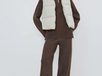 Утеплённый жилет, Бежевый