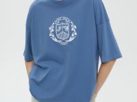 Футболка свободного кроя с принтом