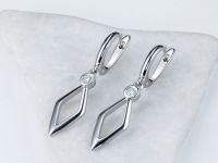 Серьги из серебра с бриллиантами э0601сг09172200