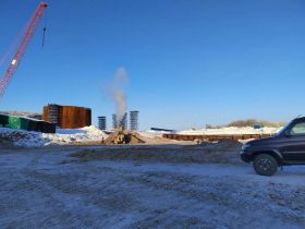 К лету на стройке Ленского моста планируют задействовать до 400 человек