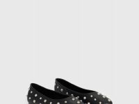 Балетки с заклёпками, Черный