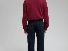 Утепленные джинсы straight fit мужские