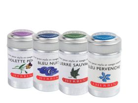 Набор картриджей для перьевой ручки Herbin, Bleu pervenche Голубой, 6 шт
