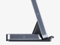 Беспроводное зарядное устройство Deppa Charging Stand 2 в 1 (D-24027) для iPhone / AirPods 20W (черный)