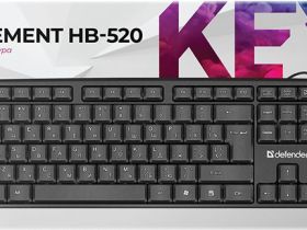Проводная клавиатура Defender USB Element HB-520 RU Чёрная