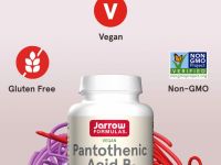 Jarrow Formulas, пантотеновая кислота (витамин B5), 500 мг, 100 вегетарианских капсул