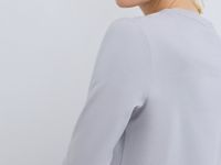 Лонгслив из плотного интерлока, Серый