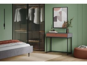 Консоль Трейвис 92x40 Терракотовый/Черный