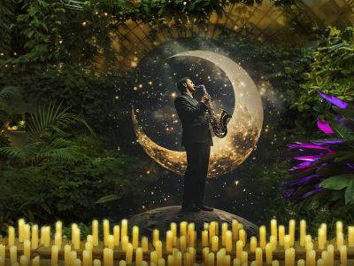 Магия свечей. Джаз на луне. Fly me to the moon