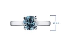 Помолвочное кольцо из белого золота с бриллиантом э4001кц10161700