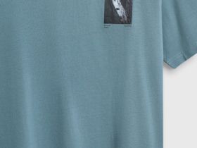 Футболка с принтом, Зеленый