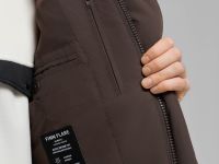 Однобортное пальто с капюшоном