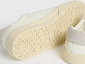 Кеды из микрофибры, Белый