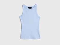 Майка в рубчик, Голубой