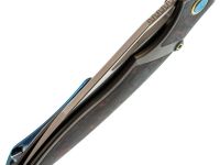 Нож складной RK1902 Rikeknife, сталь M390, рукоять титан/карбон, красный