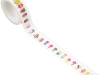 Клейкая лента декоративная MESHU "Ice cream", 1,5 см*3м