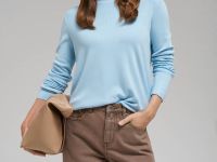 Легкий базовый джемпер прямого кроя