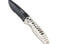 Нож складной Camillus EDC3, сталь AUS-8, рукоять нержавеющая сталь, серый