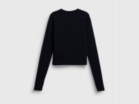 Лонгслив для девочек, Черный