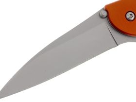 Полуавтоматический складной нож Kershaw Leek, сталь 14C28N, рукоять анодированный алюминий, оранжевый