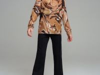 Фуфайка трикотажная для девочек (футболка с длинными рукавами)