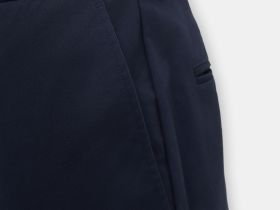 Брюки из хлопка полуприлегающего силуэта