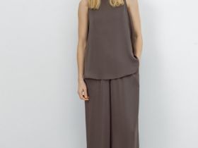 Сатиновый топ, Коричневый