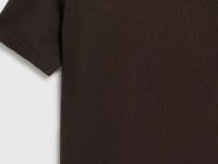 Базовый джемпер с коротким рукавом, Коричневый