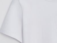 Топ из хлопка с открытым плечом и фигурным узлом