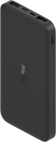 Портативное зарядное устройство Xiaomi Redmi Power Bank 10 000 мАч Чёрное