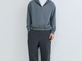 Толстовка на молнии с капюшоном, Серый