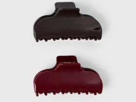 Заколка-краб для волос, 2 шт., Мультицвет