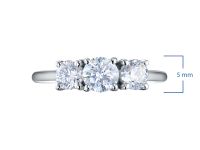 Классическое кольцо из белого золота э4712кц08220611_white