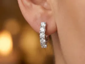 Серьги из белого золота э4712сг08200951