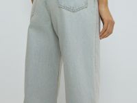 Прямые свободные джинсы, Синий