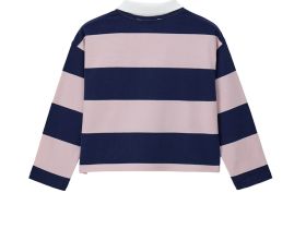 Поло с длинным рукавом для девочки