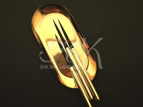 Кисть волос смешанный круглая Potentate, ручка съемная металлическая